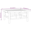 vidaXL Bamboo Garden Lounge Set in White/Cream