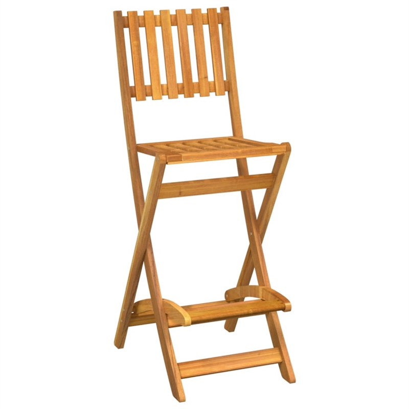 vidaXL Solid Acacia Wood Small Bar Set in Natural