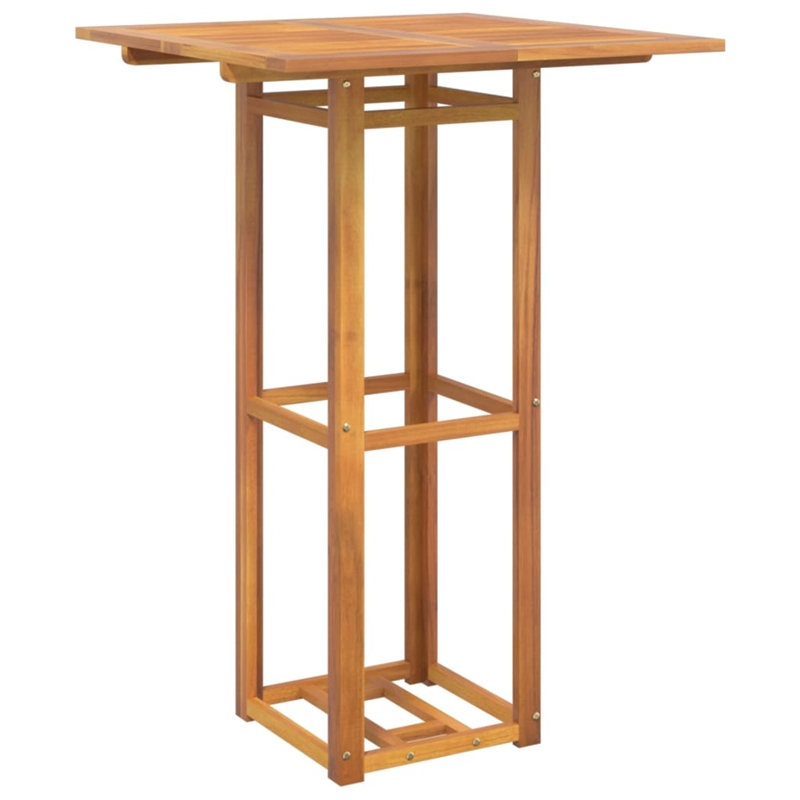 vidaXL Solid Acacia Wood Small Bar Set in Natural