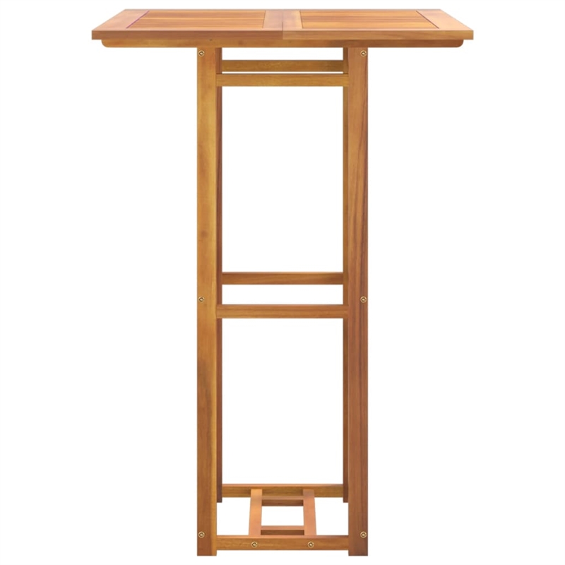 vidaXL Solid Acacia Wood Small Bar Set in Natural