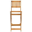 vidaXL 5 Piece Solid Acacia Wood Standard Bar Set in Natural