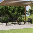 vidaXL Aluminum Garden Lounge Set in Anthracite