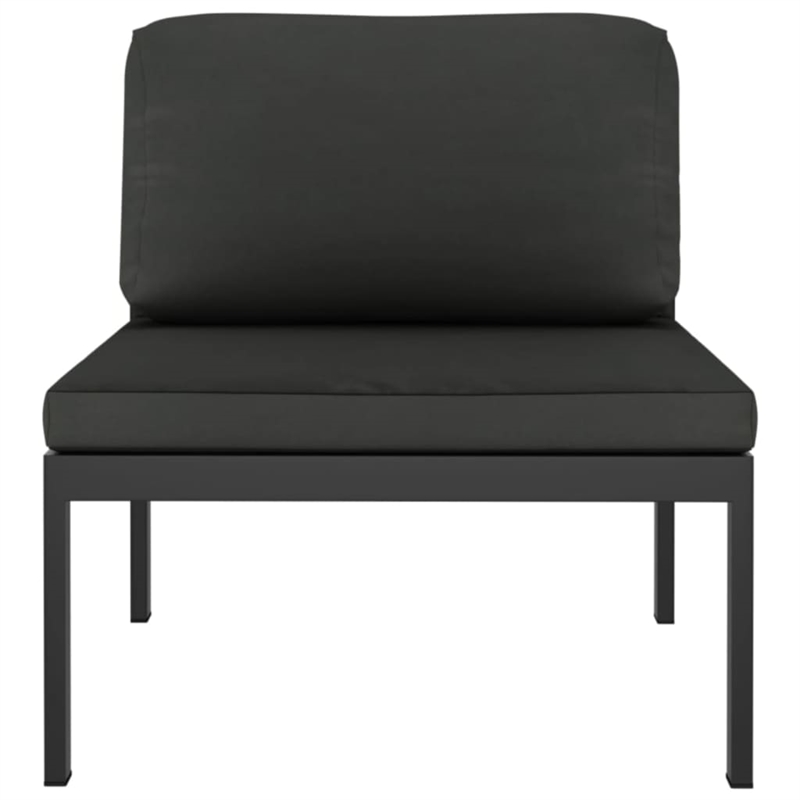 vidaXL Aluminum Garden Lounge Set in Anthracite