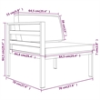 vidaXL 7 Piece Aluminum Garden Lounge Set