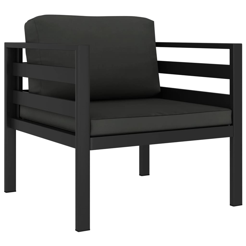 vidaXL 7 Piece Aluminum Garden Lounge Set