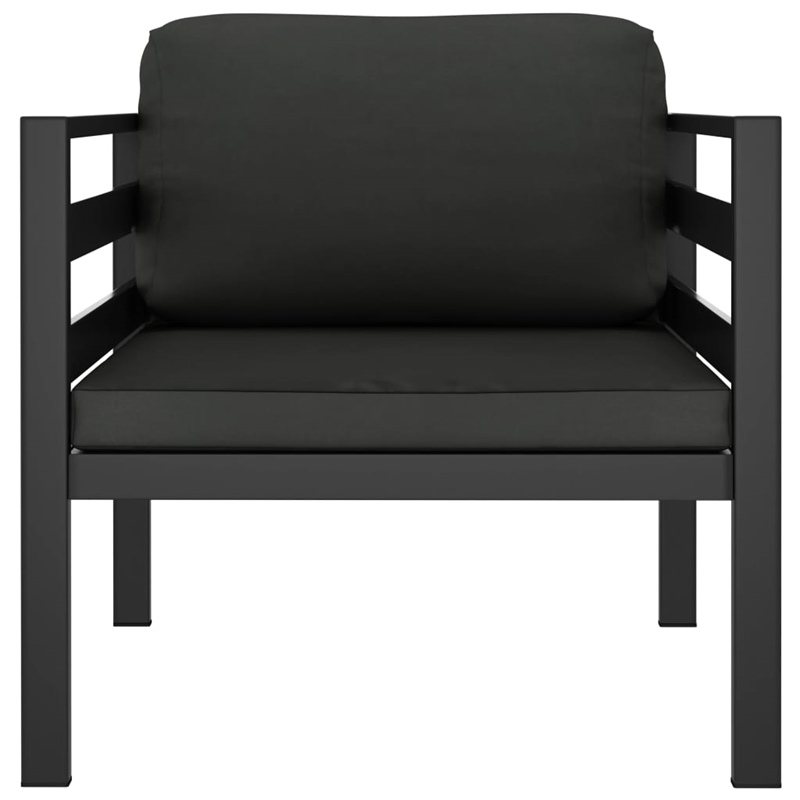 vidaXL 7 Piece Aluminum Garden Lounge Set