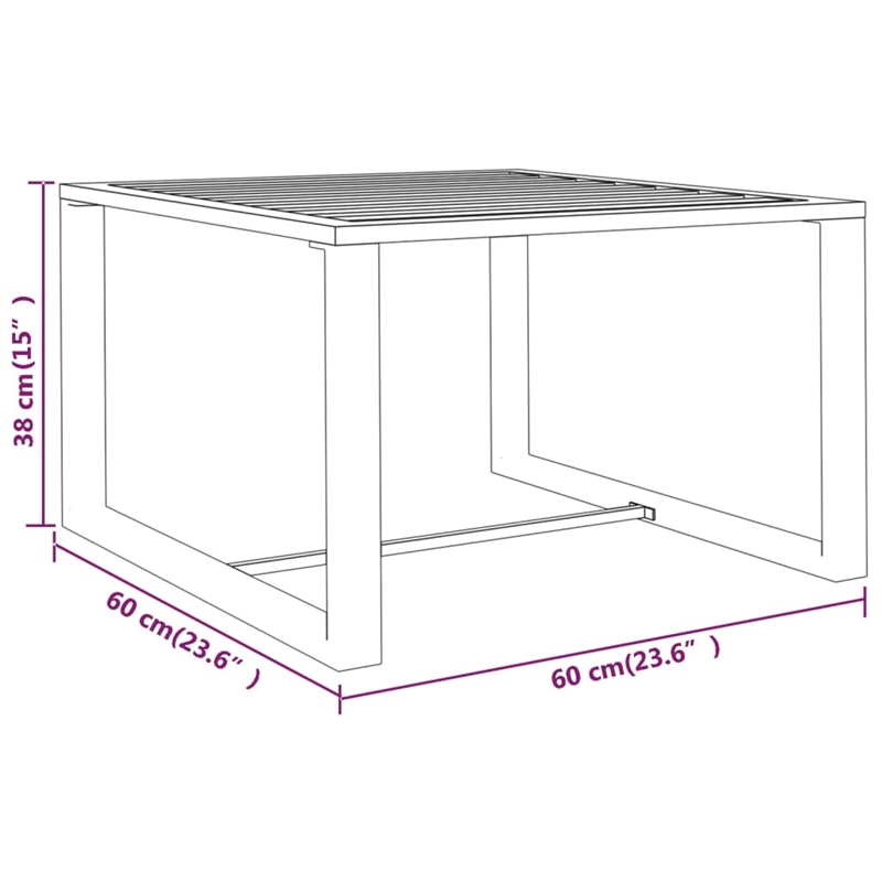 vidaXL 8 Piece Aluminum Garden Lounge Set in Anthracite