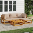 vidaXL 5 Piece Solid Acacia Wood Garden Lounge Set