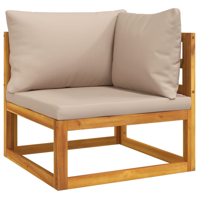 vidaXL 10 Piece Solid Acacia Wood Standard Garden Lounge Set
