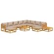 vidaXL Solid Acacia Wood Medium Garden Lounge Set