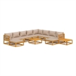 vidaXL Solid Acacia Wood Medium Garden Lounge Set
