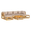 vidaXL 7 Piece Solid Acacia Wood Garden Lounge Set