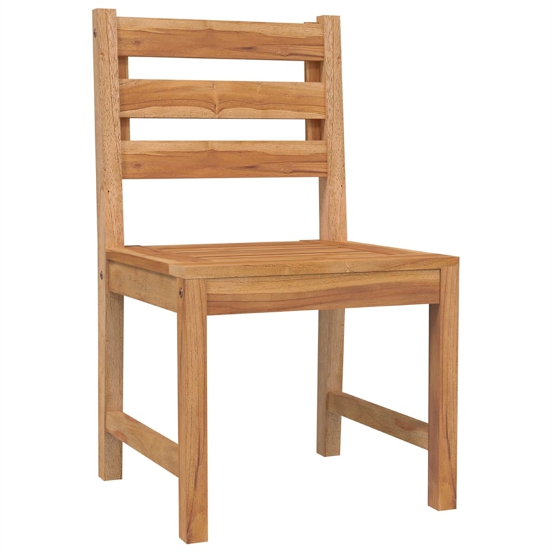 vidaXL 5 Piece Wood Dining Set in Natural