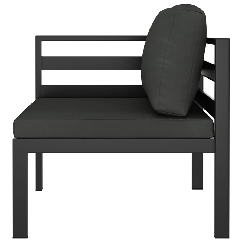 vidaXL 5 Piece Medium Lounge Set in Anthracite