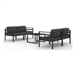 vidaXL 5 Piece Medium Lounge Set in Anthracite