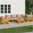vidaXL 7 Piece Solid Acacia Wood Garden Lounge Set