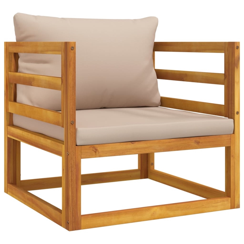 vidaXL 7 Piece Solid Acacia Wood Garden Lounge Set