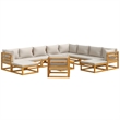 vidaXL 12 Piece Solid Acacia Wood Garden Lounge Set