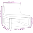 vidaXL 12 Piece Solid Acacia Wood Garden Lounge Set