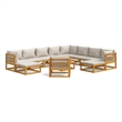 vidaXL 12 Piece Solid Acacia Wood Garden Lounge Set