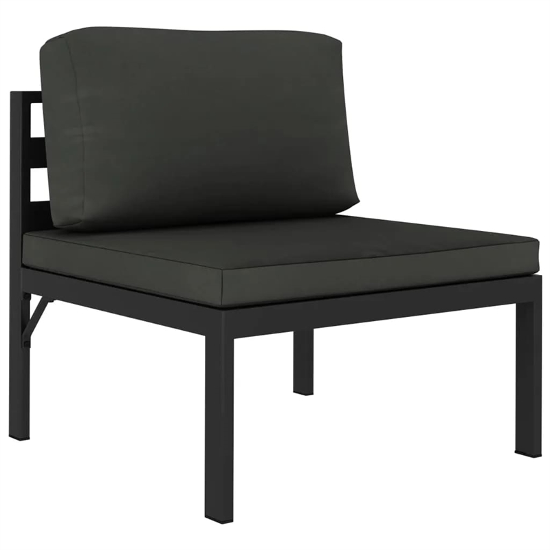 vidaXL 8 Piece Aluminum Large Garden Lounge Set