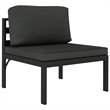 vidaXL 8 Piece Aluminum Large Garden Lounge Set