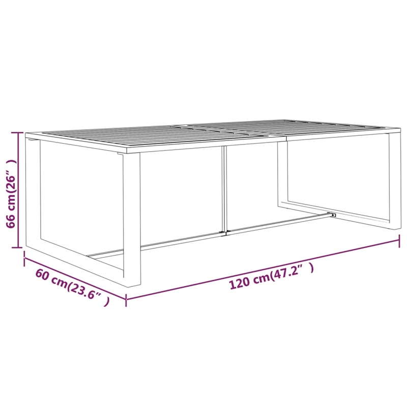 vidaXL 8 Piece Aluminum Large Garden Lounge Set