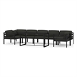 vidaXL 8 Piece Aluminum Large Garden Lounge Set