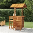 vidaXL Solid Acacia Wood Medium Bar Set in Natural