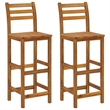 vidaXL Solid Acacia Wood Medium Bar Set in Natural