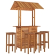 vidaXL 5 Piece Solid Acacia Wood Medium Bar Set