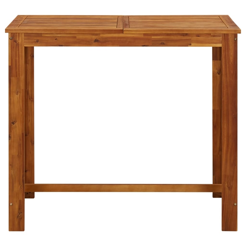 vidaXL 5 Piece Solid Acacia Wood Bar Set in Natural