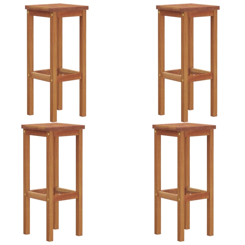 vidaXL 5 Piece Solid Acacia Wood Bar Set in Natural