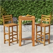 vidaXL Solid Acacia Wood Small Bar Set in Natural
