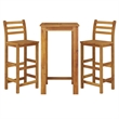 vidaXL Solid Acacia Wood Small Bar Set in Natural