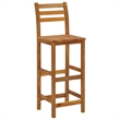 vidaXL Solid Acacia Wood Small Bar Set in Natural