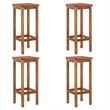 vidaXL 5 Piece Solid Acacia Wood Standard Bar Set in Natural