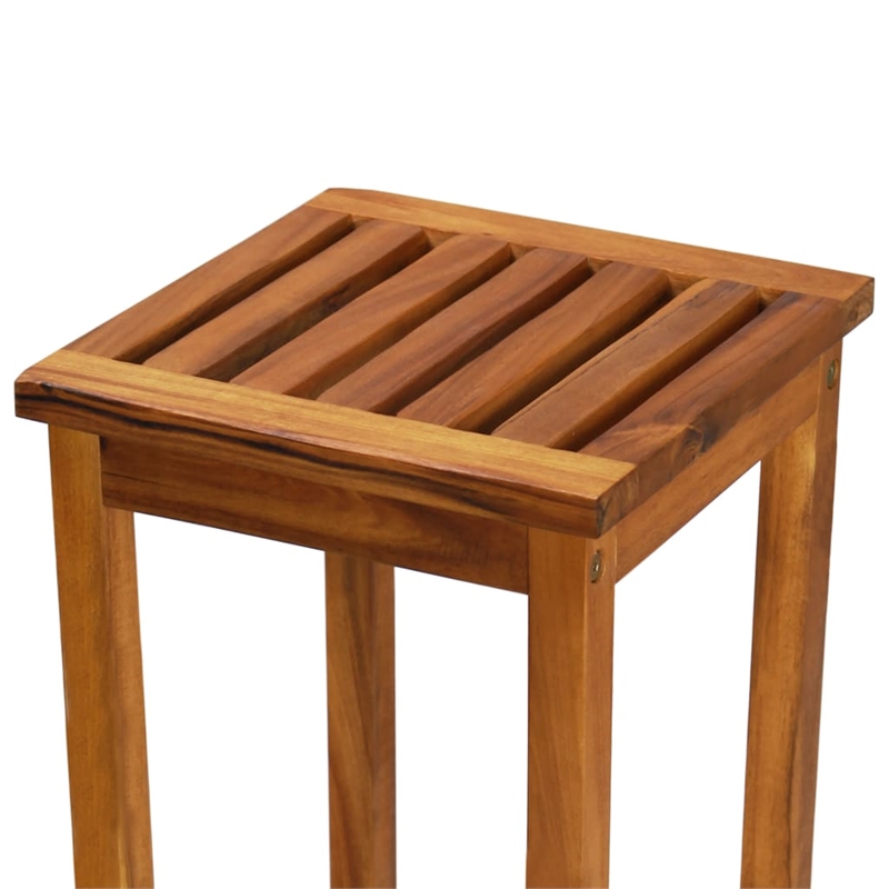 vidaXL 5 Piece Solid Acacia Wood Standard Bar Set in Natural