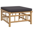 vidaXL 8 Piece Bamboo Large Garden Lounge Set in Gray