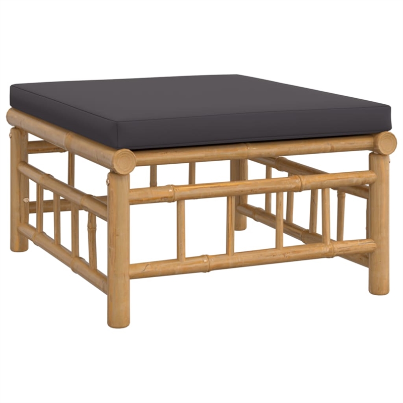 vidaXL 12 Piece Bamboo Garden Lounge Set in Gray