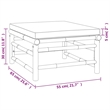 vidaXL Bamboo Small Garden Lounge Set in Gray