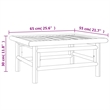 vidaXL Bamboo Small Garden Lounge Set in Gray