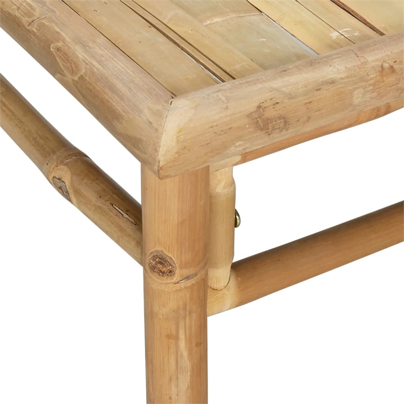 vidaXL Bamboo Small Garden Lounge Set in Gray