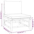 vidaXL Bamboo Small Garden Lounge Set in Gray