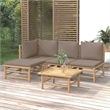 vidaXL Wood Small Garden Lounge Set