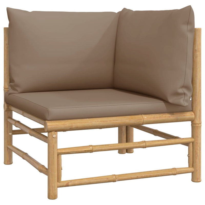vidaXL 6 Piece Bamboo Garden Lounge Set