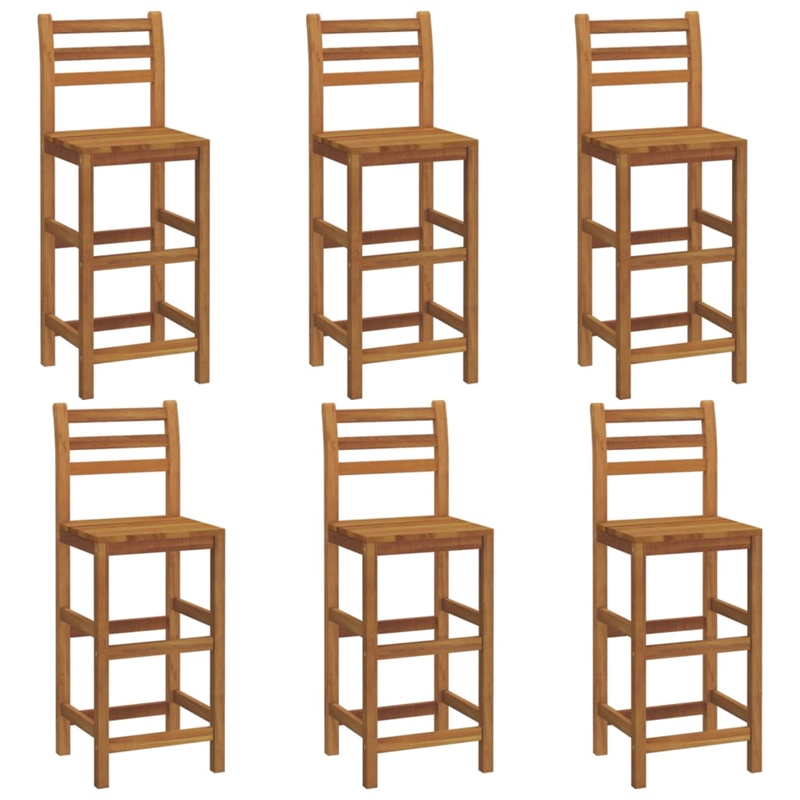vidaXL 7 Piece Solid Acacia Wood Bar Set