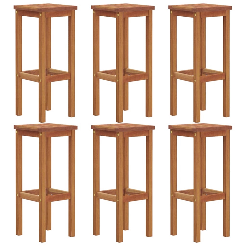 vidaXL Solid Acacia Wood Standard Bar Set in Brown