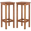 vidaXL 9 Piece Solid Acacia Wood Bar Set in Natural