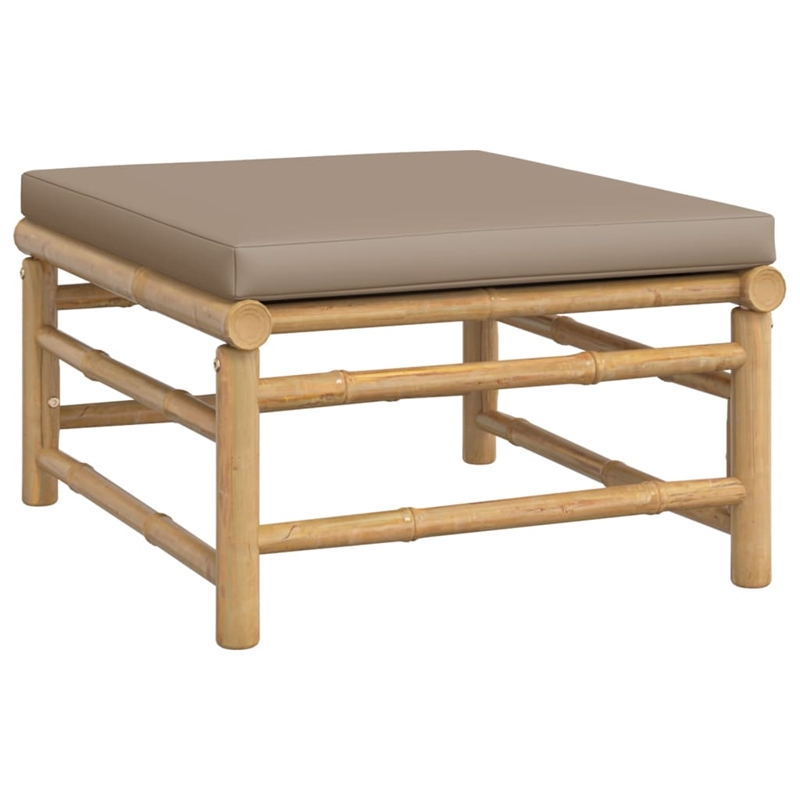 vidaXL 12 Piece Bamboo Small Garden Lounge Set